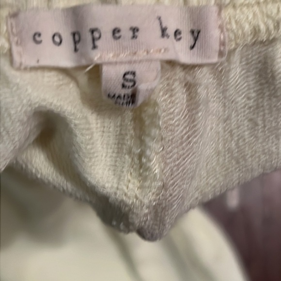 Copper Key light yellow loungewear long pants hand pockets girls youth Small​ - Picture 4 of 5